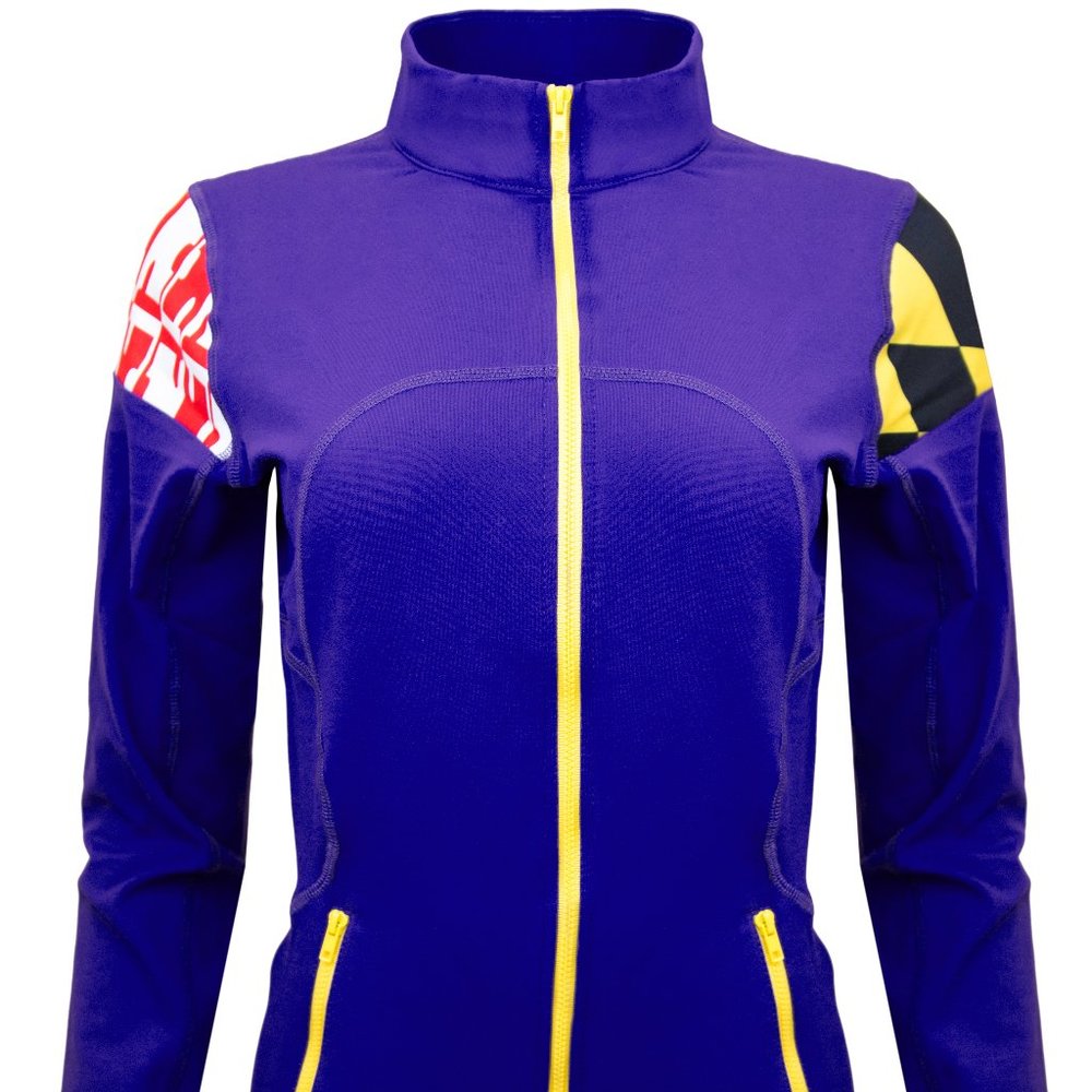 Baltimore Ravens Full Zip Athletic Yoga Jacket - Brand New! - 50% Off MSRP